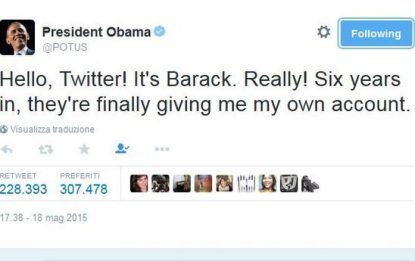 Obama sbarca su Twitter, con un account personale
