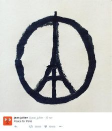 "Pace per Parigi", è francese l'autore del simbolo diventato virale