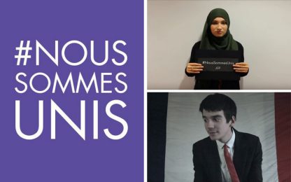 #NousSommesUnis, giovani francesi in campo contro la paura