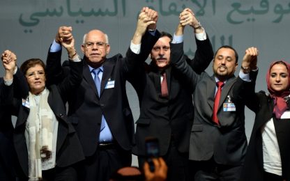 Svolta in Libia, siglata l'intesa per un governo di unità nazionale