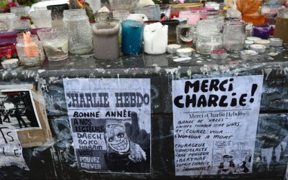 Parigi, un anno fa l'attentato a Charlie Hebdo che provocò 12 vittime