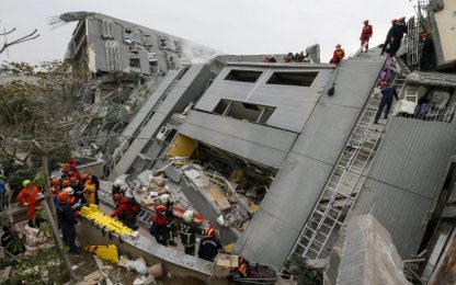 Taiwan, terremoto di magnitudo 6.4: vittime e feriti