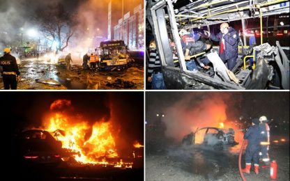 Strage ad Ankara, autobomba in centro: più di 30 morti