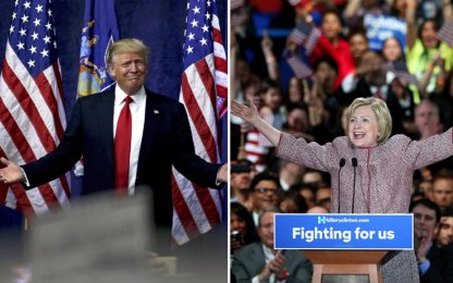 Usa 2016, New York incorona Donald Trump e Hillary Clinton