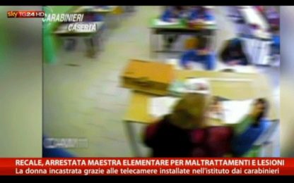 Insulti e schiaffi a scuola: arrestata maestra nel Casertano