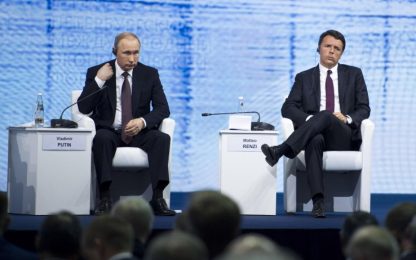 Putin: rischio nuova guerra fredda. Renzi: parola fuori dalla storia
