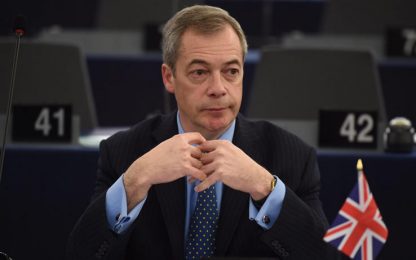 Brexit, Nigel Farage: missione compiuta, lascio leadership Ukip