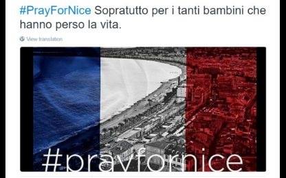 Strage di Nizza, solidarietà e commozione sui social network