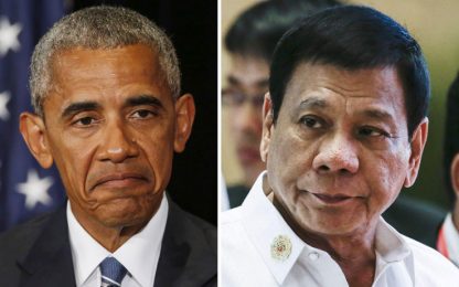 Filippine, dopo gli insulti le scuse. Duterte a Obama: “Mi spiace”