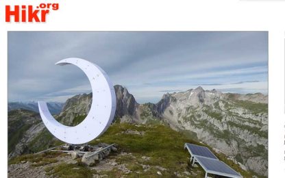 Polemiche in Svizzera per una mezzaluna in vetta alla montagna