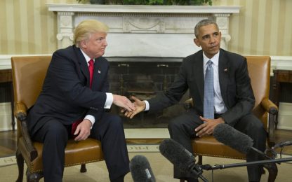 Obama: "Eccellente conversazione con Trump". Telefonata con Renzi