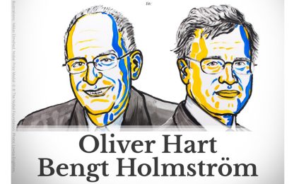 Nobel per l’Economia a Oliver Hart e Bengt Holmstroem