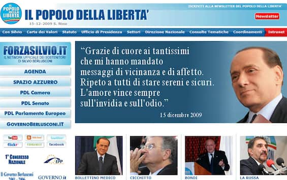 «L'amore vince sempre sull'invidia e sull'odio»: Berlusconi, Silvio