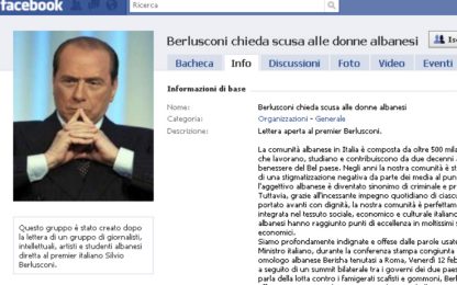"Presidente Berlusconi, si scusi con le donne albanesi"