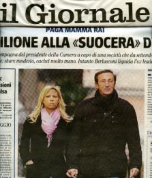 Il Giornale attacca Fini, solidarietà da Berlusconi