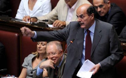 Bersani: "Berlusconi certifica il fallimento del governo"