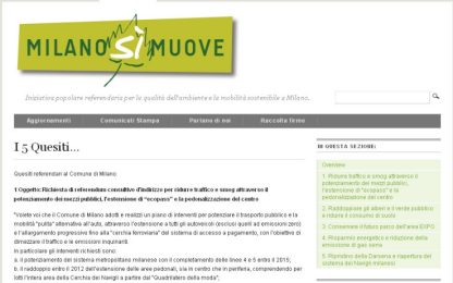 "Milano più verde": parte la raccolta per i referendum