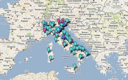 Twitter, la mappa dei comuni italiani che "cinguettano"