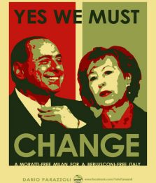 I poster anti-Moratti anche a New York: Yes, we must change