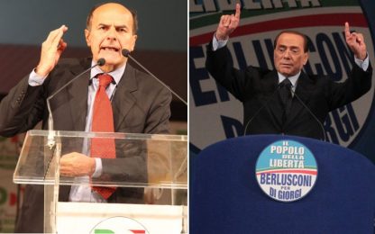 Caccia all'ultimo voto: sfida a distanza Berlusconi-Bersani