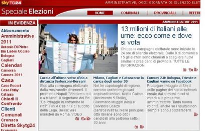 Amministrative 2011, la maratona elettorale su Sky.it