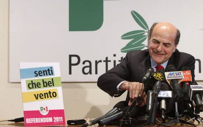 Referendum, Bersani: "Divorzio tra il governo e il Paese"