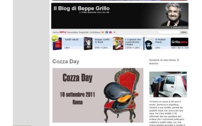 Grillo annuncia il "Cozza Day": alla Camera contro la casta