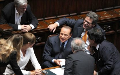Berlusconi: "Lascio solo in caso di sfiducia. Che escludo"