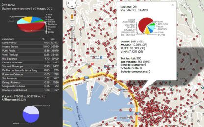 Verona, Parma, Genova: il voto in una mappa interattiva
