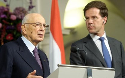 Napolitano: "L'Italia non chiederà aiuti all'Europa"