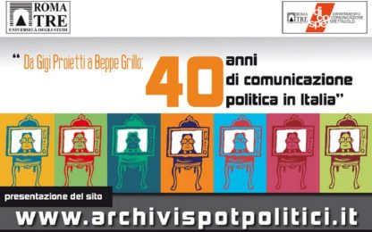 Politica, 40 anni di spot: online il primo archivio italiano