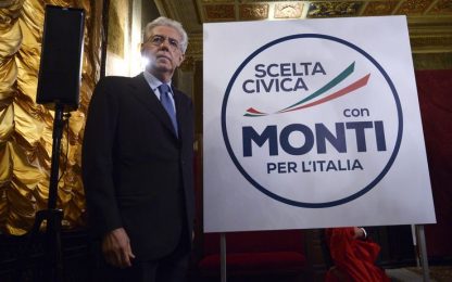 Monti presenta il logo: lista unica al Senato, 3 alla Camera