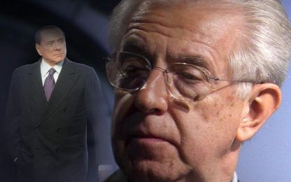 Monti-Berlusconi, duello a distanza