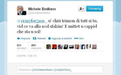 Emiliano: col mio tweet l'Italia si è innamorata del barese