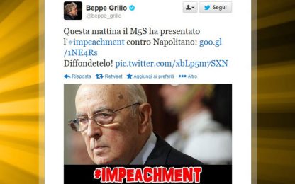 Napolitano, M5S: "Impeachment per attentato a Costituzione"