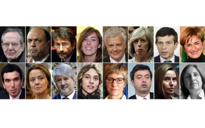 Otto uomini e otto donne: i ministri del governo Renzi