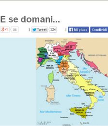 M5S, blog di Grillo: "E se domani... l'Italia si dividesse?"