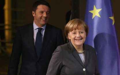 Berlino, Merkel: "Molto colpita da Renzi"