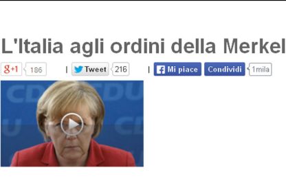 Grillo: Renzi è come Monti e Letta, a servizio della Merkel
