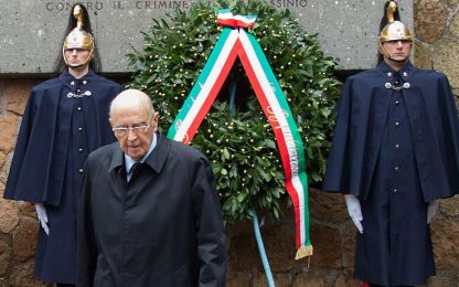 Fosse ardeatine, Napolitano: basta screditare l'Europa