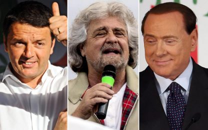 Europee, Renzi: "Salveremo l'Italia". Grillo: "Stravinciamo"
