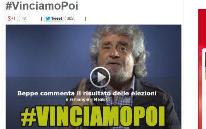Europee, Grillo: "Abbiamo perso ma andiamo avanti". VIDEO