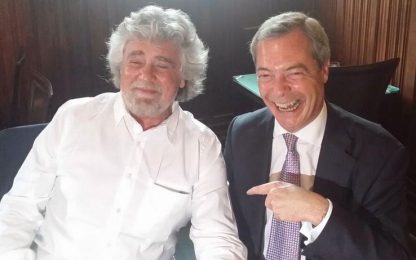 Ue, l'alleanza Grillo-Farage: "Causeremo guai a Bruxelles"