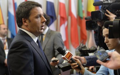 Renzi a Bruxelles: "Cambiare l'Europa per salvarla"