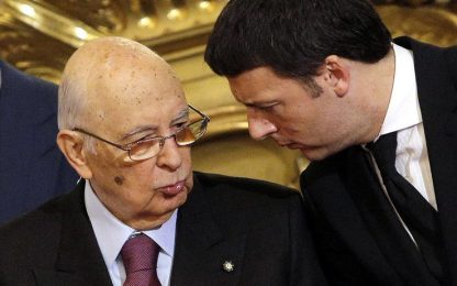 Vertice Renzi-Napolitano, intesa sull'agenda d'autunno