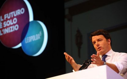 Renzi: "Posto fisso non esiste più". E attacca minoranza Pd