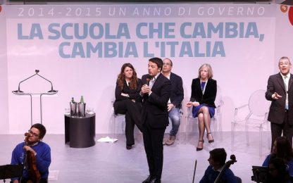 Renzi: "Dalla scuola riparte l'Italia"