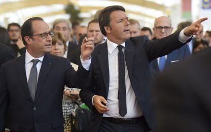 Migranti, Renzi a Hollande: no isterie serve responsabilità