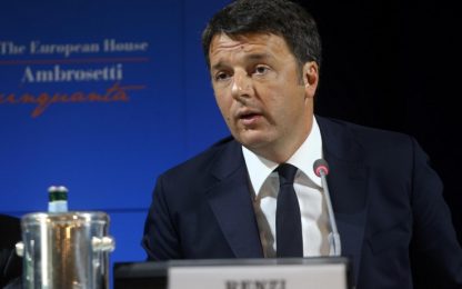 Renzi: "L'Italia non è più un problema dell'economia europea"