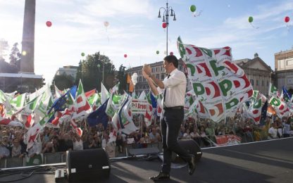 Referendum, Pd in piazza. Renzi: “Nostro destino è cambiare l'Italia”